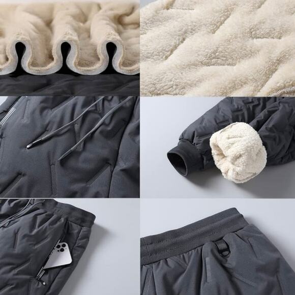 Fleece Jogging Bottoms Winter Warm Plush Track Pants Sweatpants New Small - Picture 8 of 8